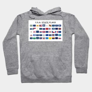 United States of America State flags by date of admission Hoodie